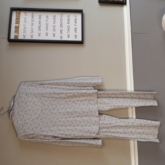 Character Black and White, Long Sleeve, Button Down, Top and Bottom Pajama Set - Picture 2 of 14